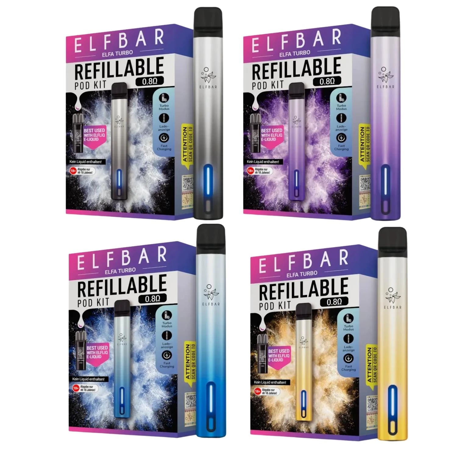 ELFBAR ELFA Turbo Mehrweg-Akku 550 mAh Elfbar